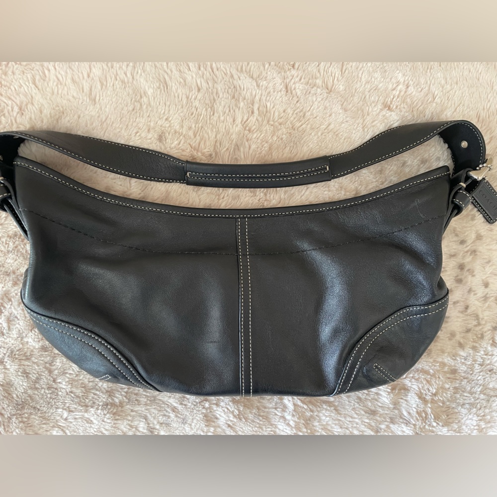 Coach Black Leather Small Handbag